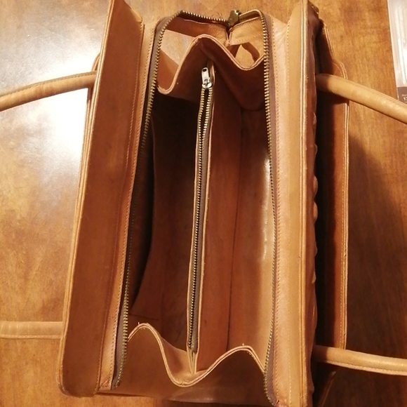 Vintage leather handbag - Picture 4 of 8